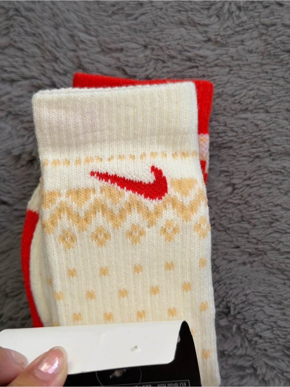 Nike Kids 10c-3y  Dri-FIT Holiday Crew Socks - Green & Red (2-Pack) Bundle